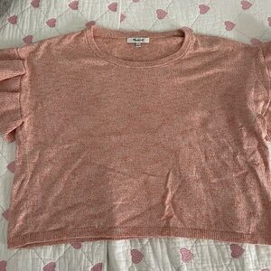Madewell ruffle short sleeve top